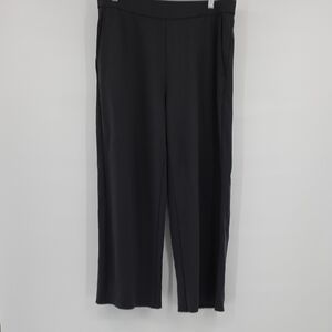 Eileen Fisher Grey Wide Leg Tencel Pull On Pants Size M